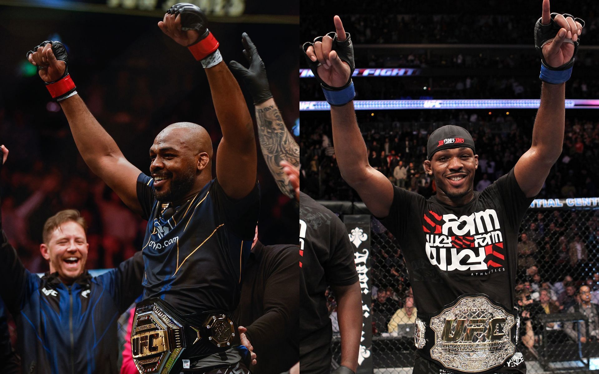 UFC heavyweight champion Jon Jones. [via Getty Images and UFC]