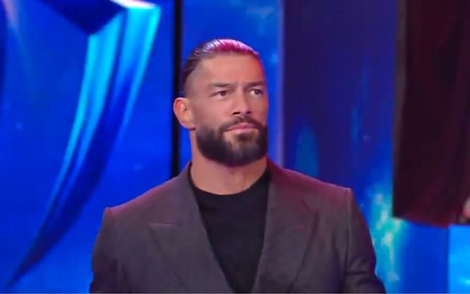 Female Samoan family member acknowledges Roman Reigns at the WWE Hall of Fame 2024