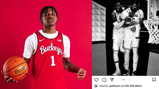 LeBron James’ younger son Bryce James likes IG montage hinting at Lakers' “LeBron-AD" era's end