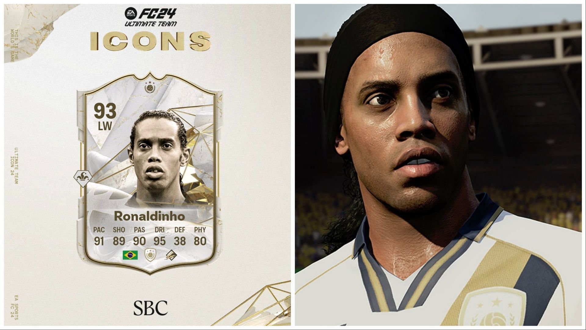 The Ronaldinho SBC is live (Images via EA Sports)