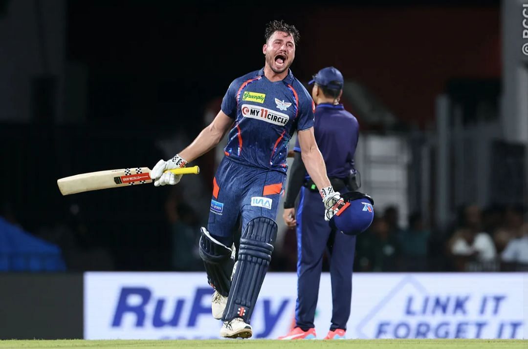 Marcus Stoinis pumped up after his match-winning performance