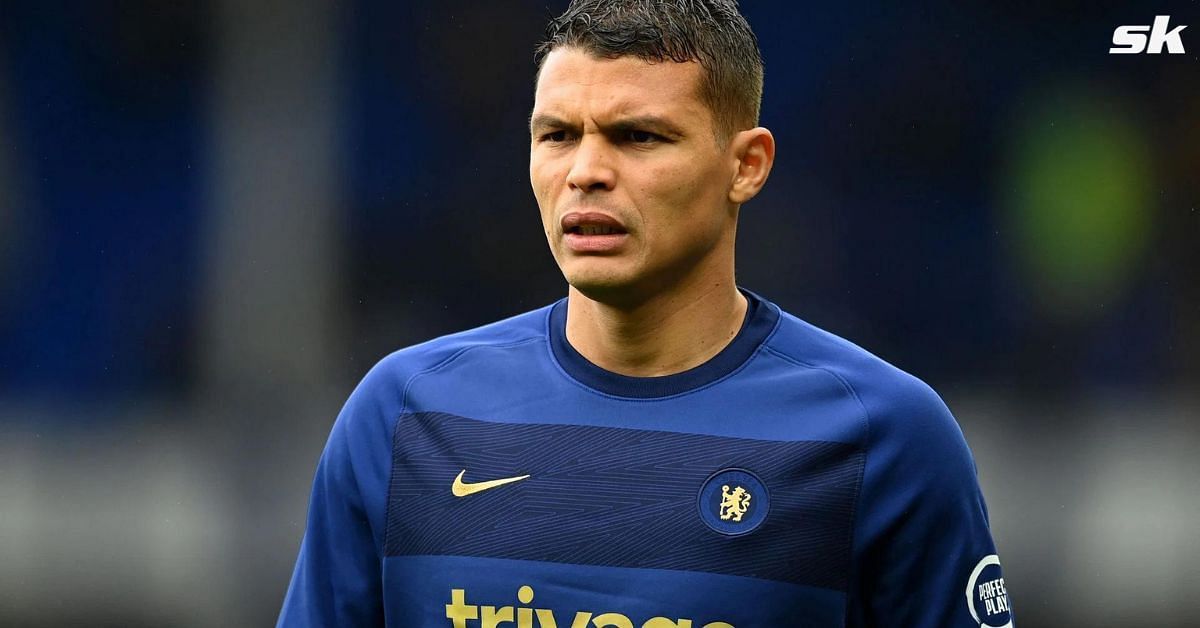 Thiago Silva was seen getting emotional after Chelsea