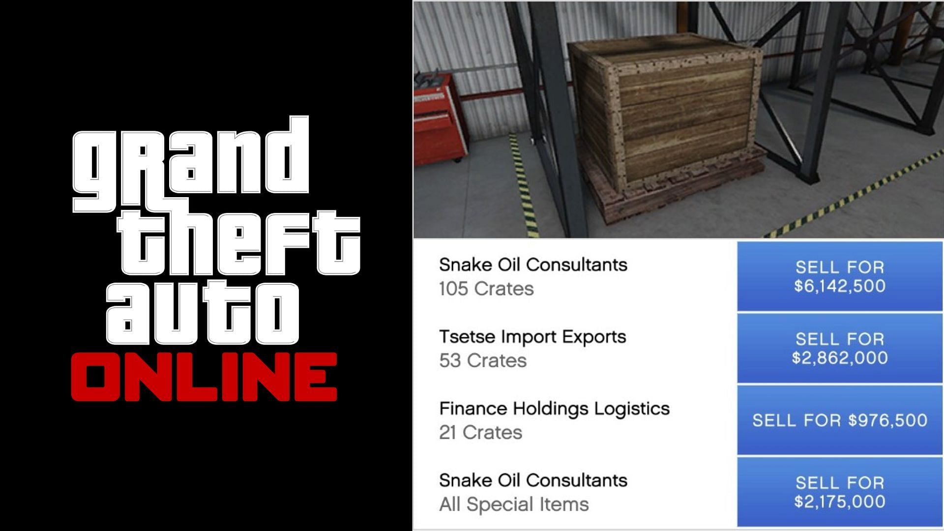 A brief guide to do GTA Online Special Cargo Sell missions and earn double bonuses this week (Image via Rockstar Games, The_Chuckness88/Reddit)