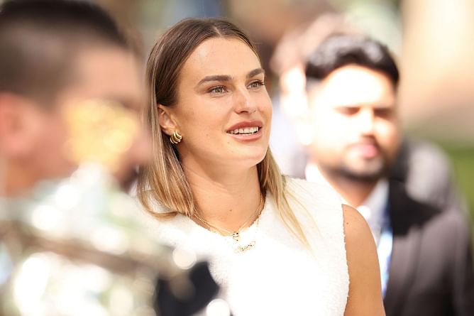 "Got this cutie today"- Aryna Sabalenka proudly shows off a tiger plushie, a heartwarming note she received from fans