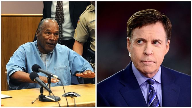 NBC broadcaster Bob Costas remembers why O.J. Simpson called during the infamous Bronco car chase: "His character was being defamed"