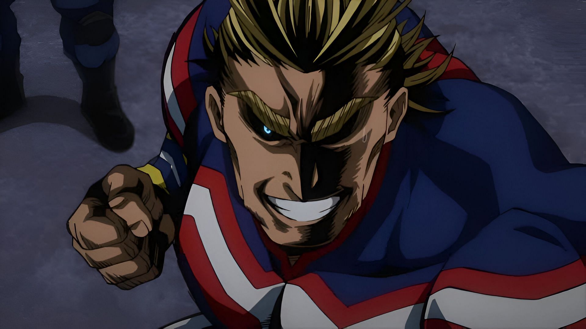 All Might as seen in the anime (Image via Bones)