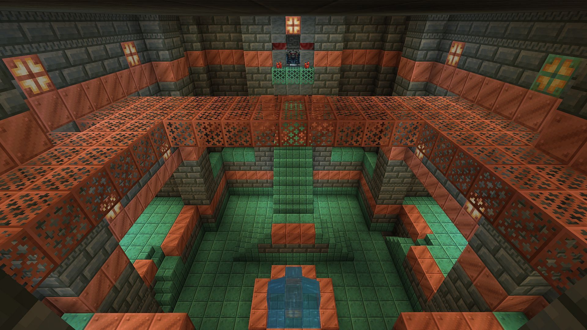 Minecraft 1.21&#039;s trial chambers present mid-level challenges for solid rewards. (Image via Mojang)