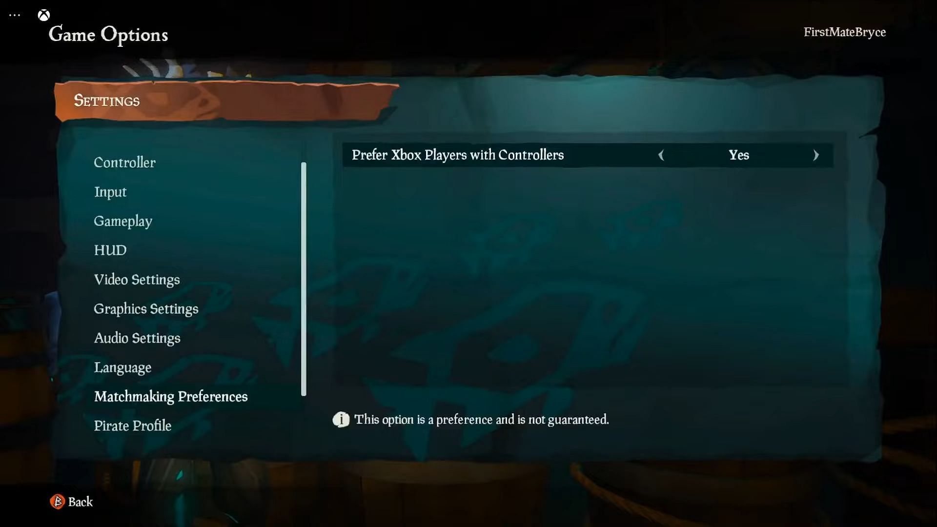 Disabling crossplay feature in Xbox consoles (Image via Rare || FirstMateBryce on YouTube)