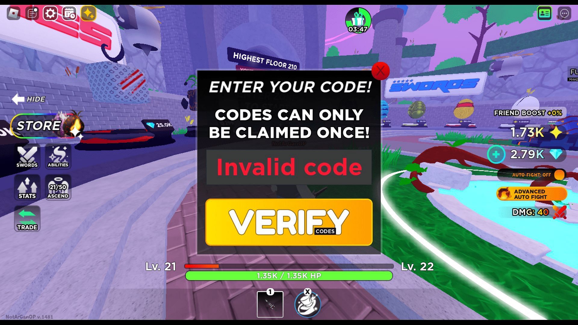 Troubleshoot codes in Anime Battlegrounds Y with ease (Image via Roblox)
