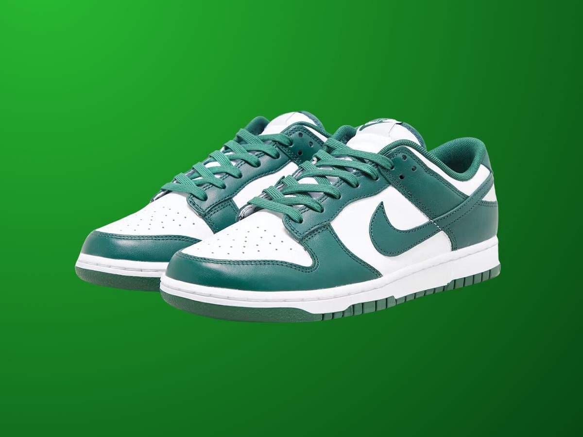 Nike Dunk Low &ldquo;Team Green&rdquo; restock (Image via Nike)