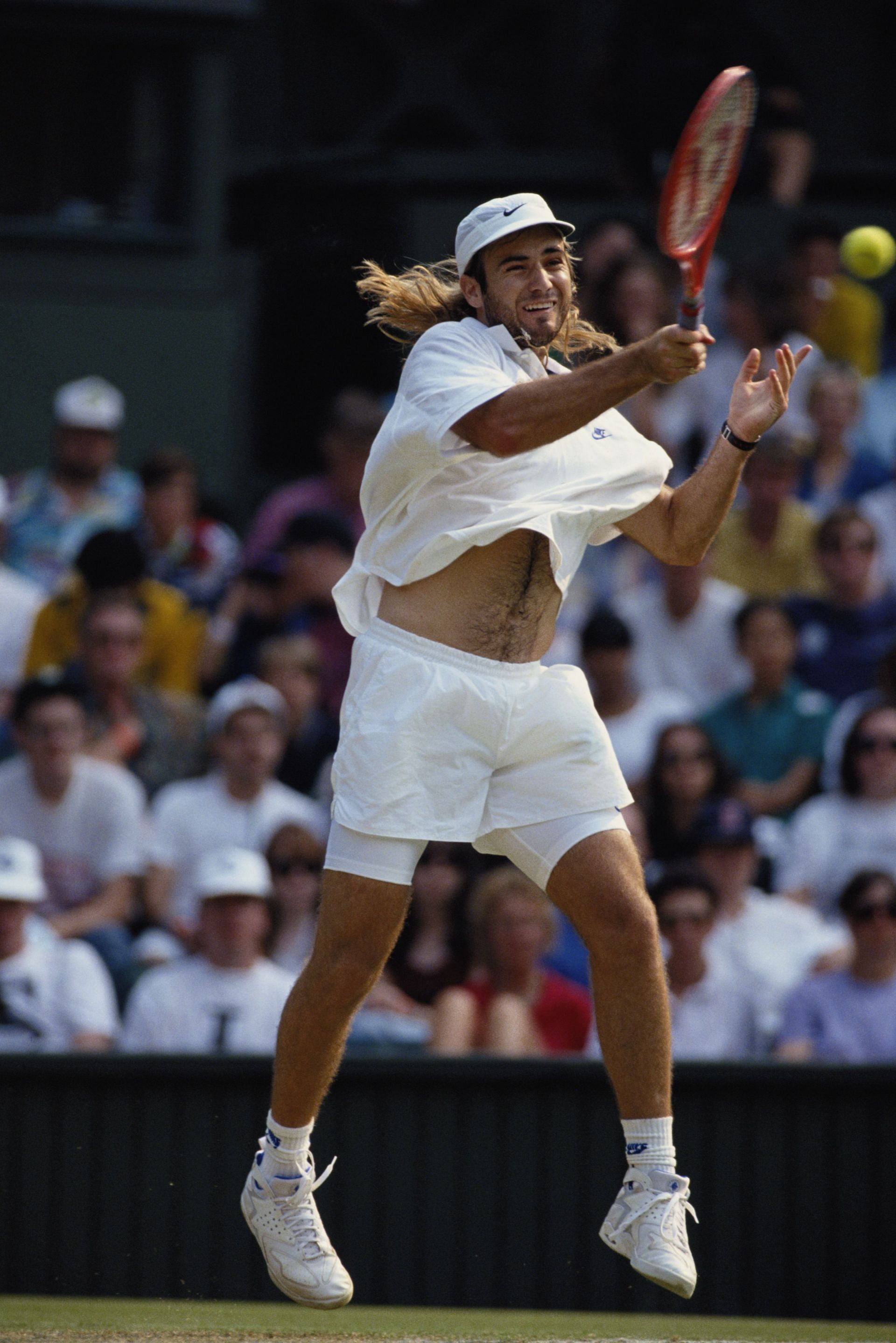 Andre Agassi at the 1992 Wimbledon