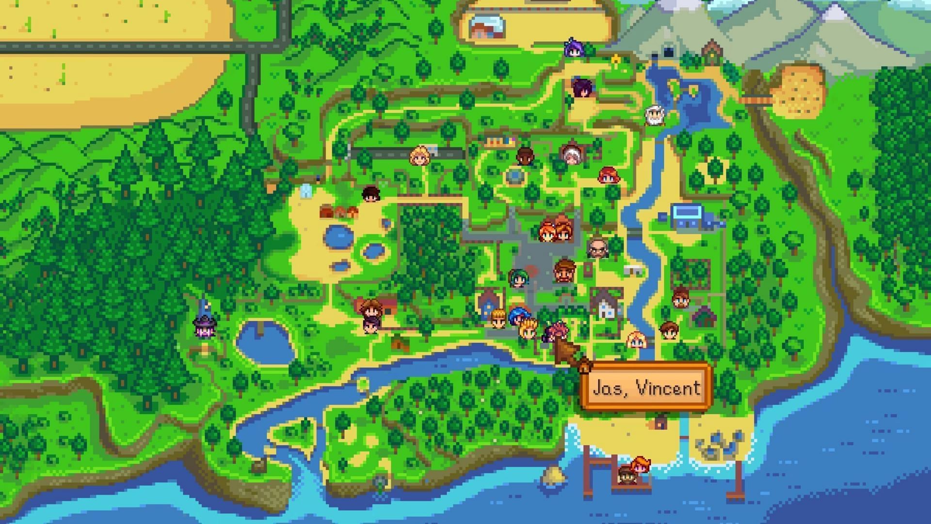 NPC map location mod(Image via ConcernedApe II Bouhm and Pathoschild )