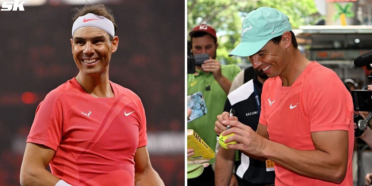 Rafael Nadal clicks selfies and signs autographs for fans at Barcelona Open