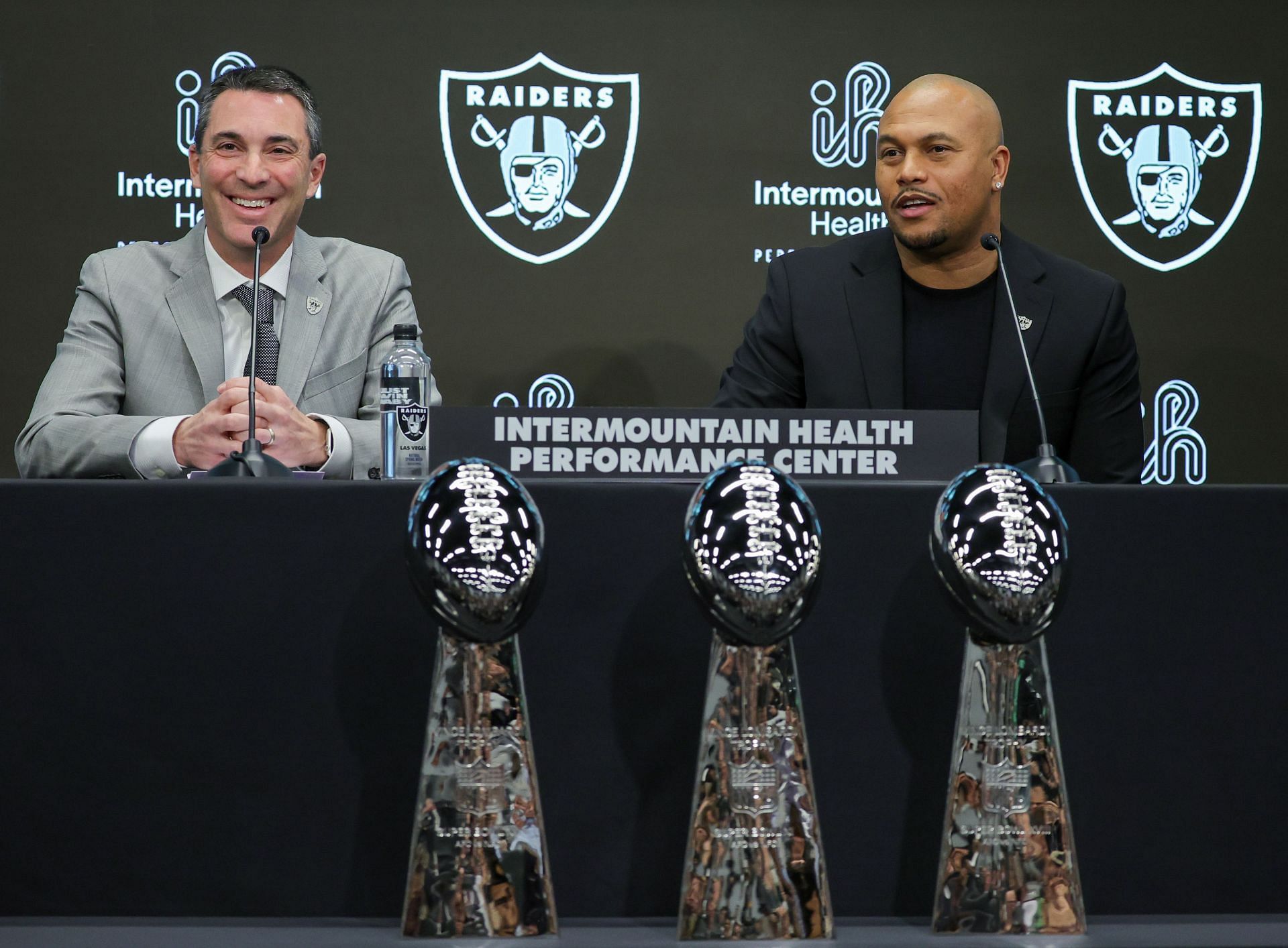 Las Vegas Raiders Introduce Antonio Pierce As Head Coach, Tom Telesco As General Manager