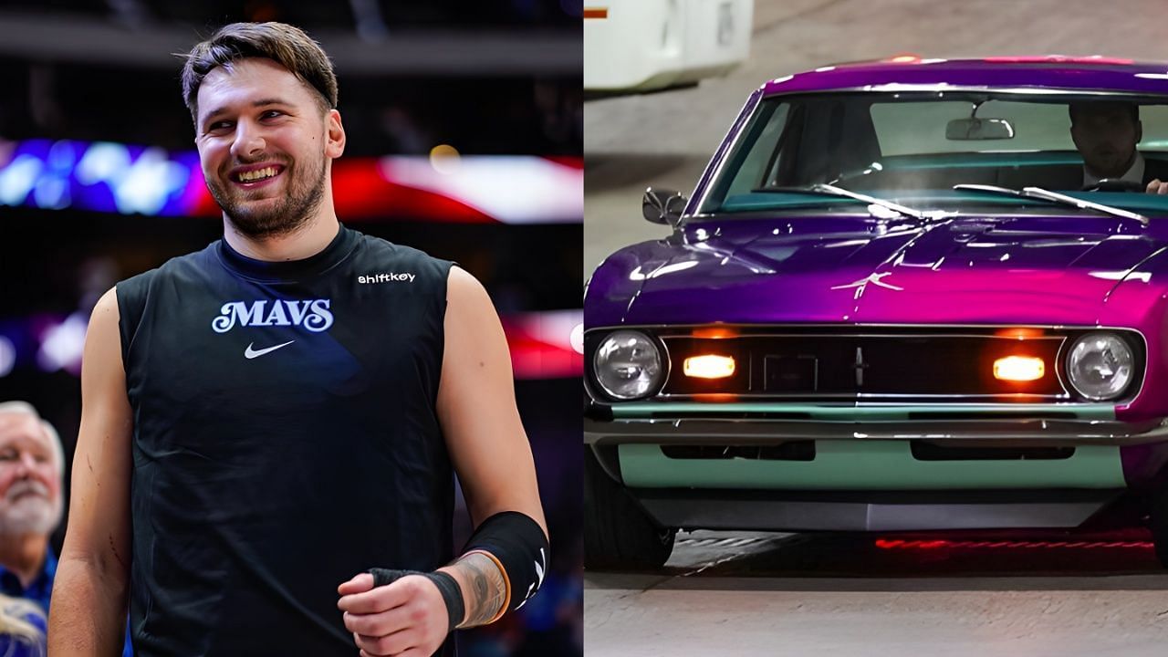 Luka Doncic was stuck in traffic in Jordan wrapped-Camaro