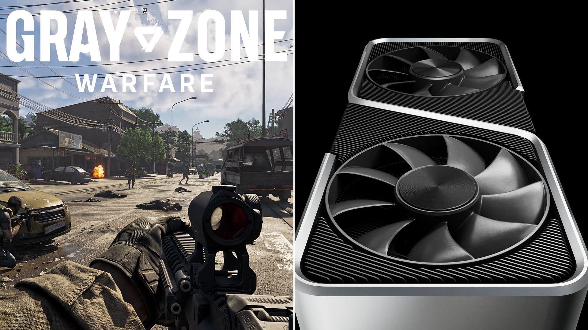 The RTX 3060 and 3060 Ti can play Gray Zone Warfare pretty well (Image via Nvidia and Steam)