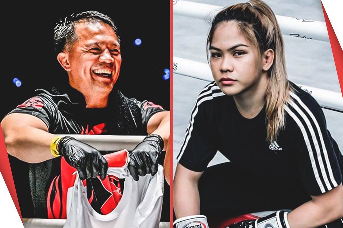 Mark Sangiao outlines Denice Zamboanga&rsquo;s path to beat Stamp. -- Photo by ONE Championship
