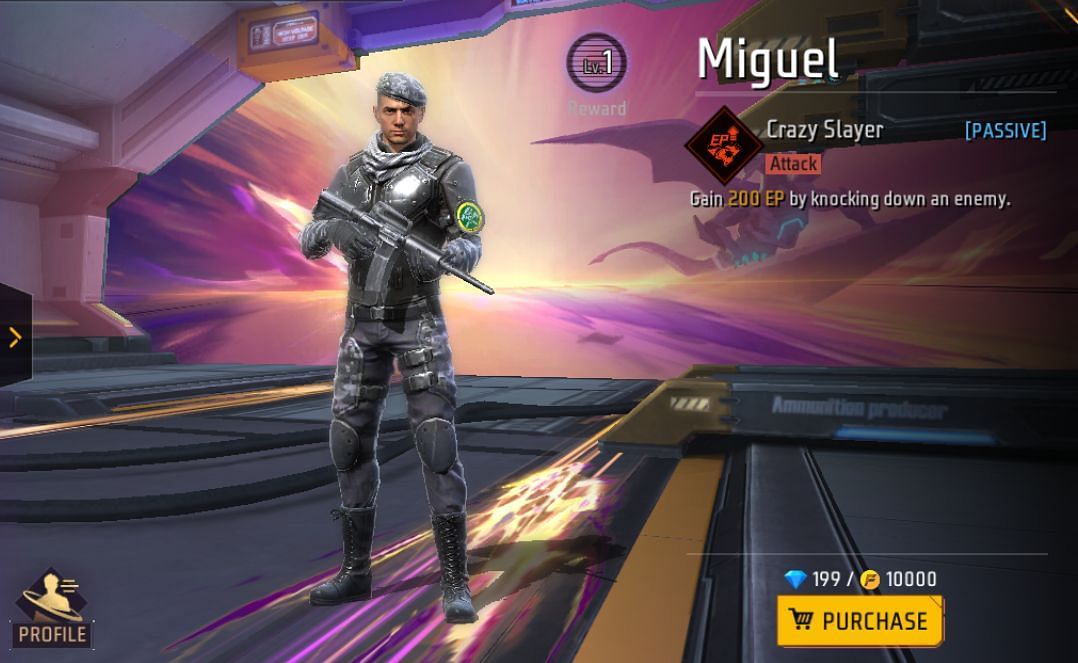 Miguel कैरेक्टर (Image via Garena)