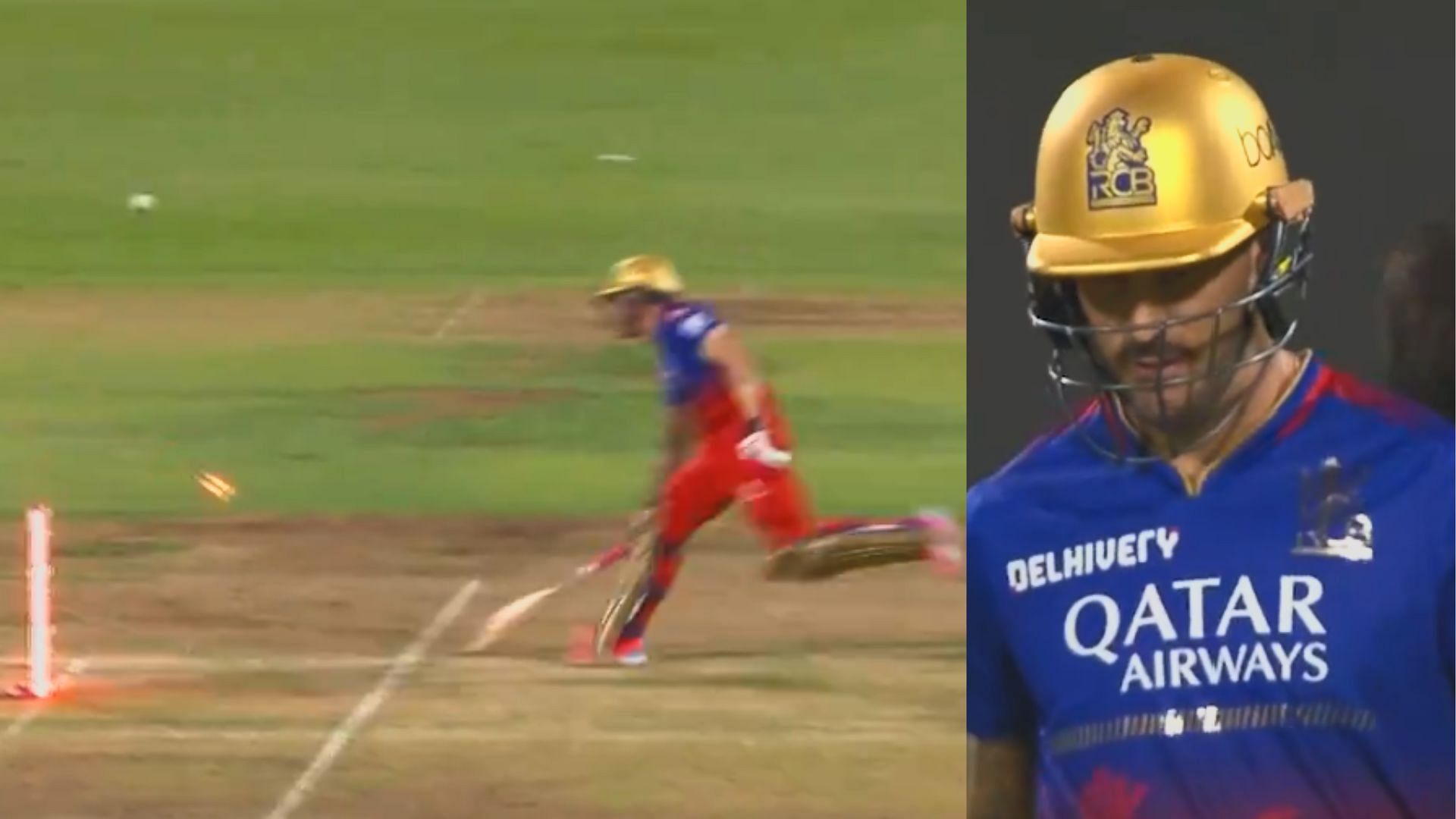[Watch] An error in judgment gets Faf du Plessis run out by miles during RCB vs LSG IPL 2024 match