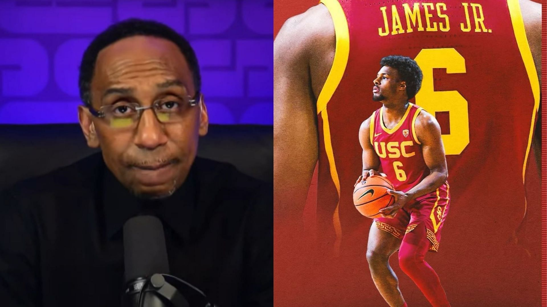 Stephen A. Smith weighs in on Bronny James