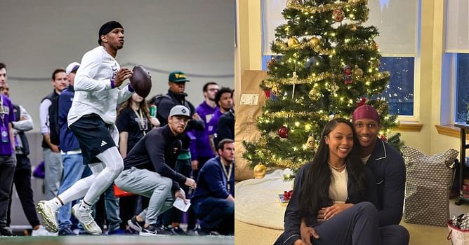 WATCH: Michael Penix Jr.’s GF Olivia Carter shares fun-filled video from thrilling vacation in Jamaica ahead of 2024 NFL draft