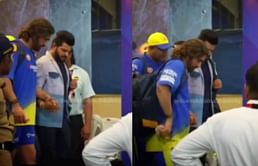 [Watch] Suresh Raina helps hobbled MS Dhoni on his way to the team bus after MI-CSK IPL 2024 clash