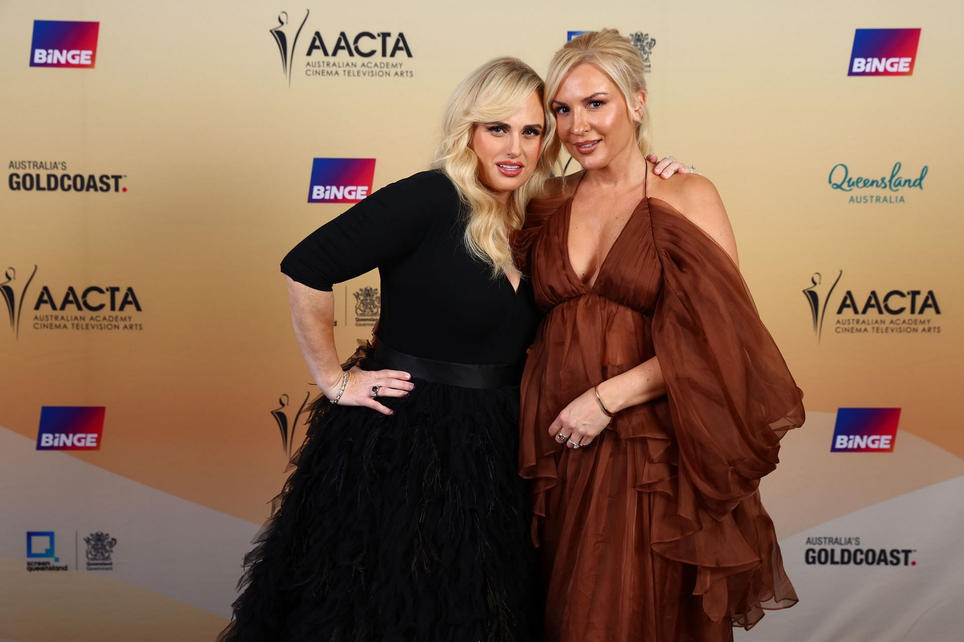 Rebel Wilson and Ramona Agruma at the 2024 AACTA Awards in Australia (Image via Getty)