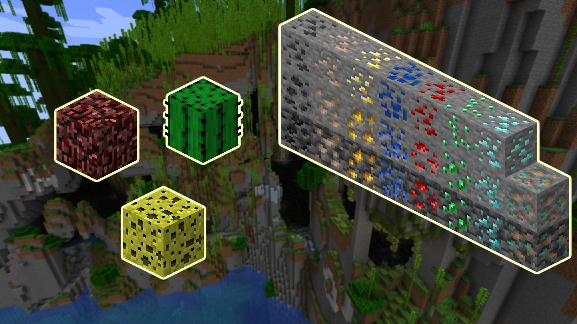 Many of the game&#039;s older textures were very different than they appear now (Images via Mojang)
