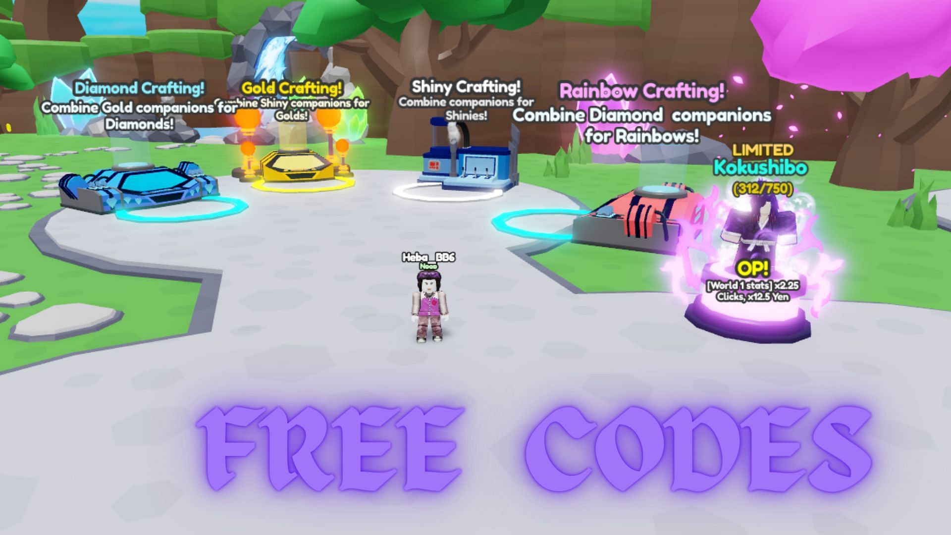 Free Active codes in Anime Clicker Simulator (Image via Roblox || Sportskeeda)