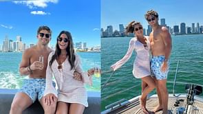 IN PHOTOS: Jake Funk and fiancée Hannah Ann Sluss show off picture-perfect family vacay in Miami