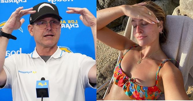 “Mannn” - Chargers HC Jim Harbaugh’s daughter Grace Harbaugh shares amusing reaction to dad getting Michigan tattoo