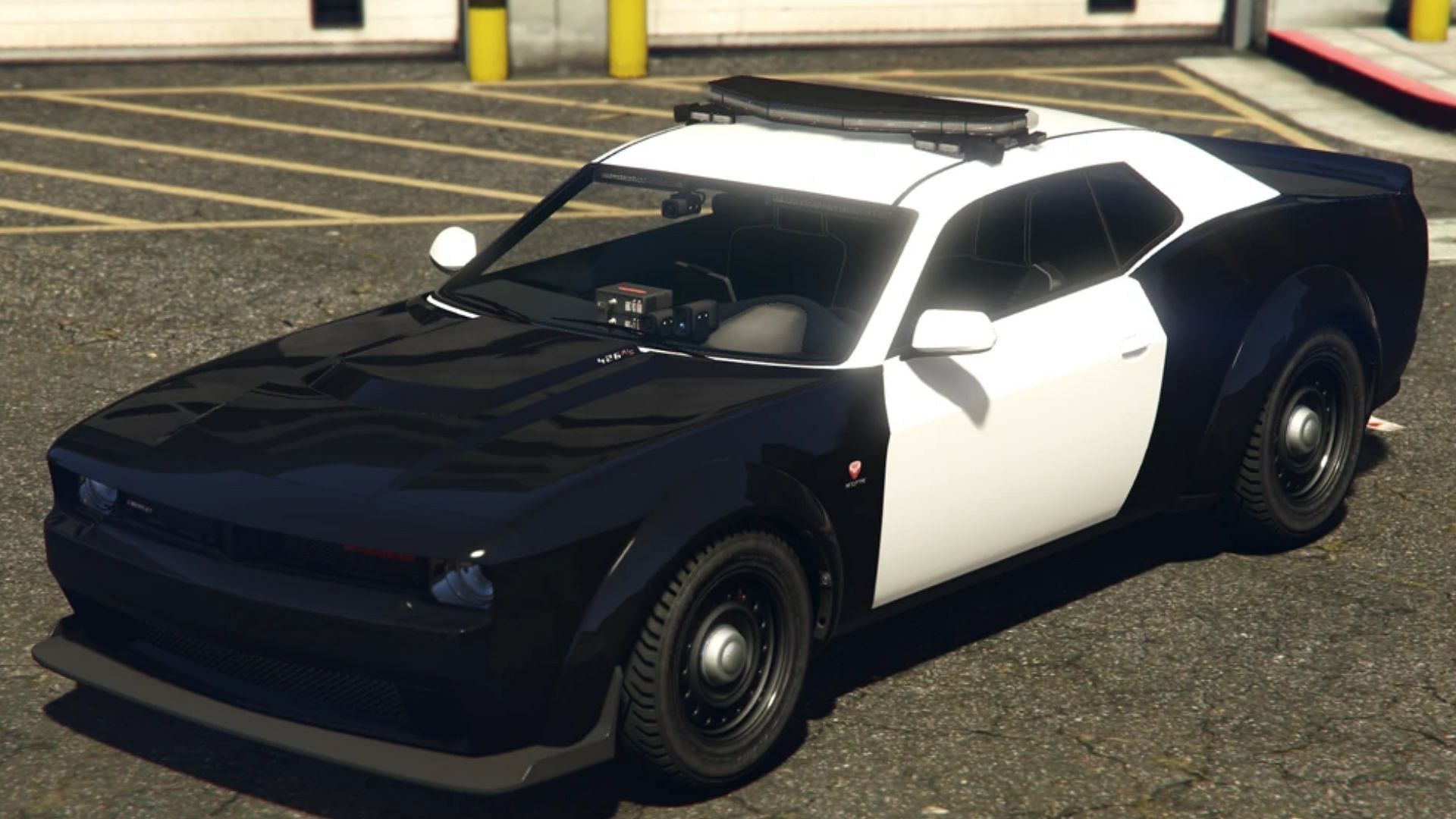 An image of the Police Gauntlet Interceptor (Image via GTA Wiki)