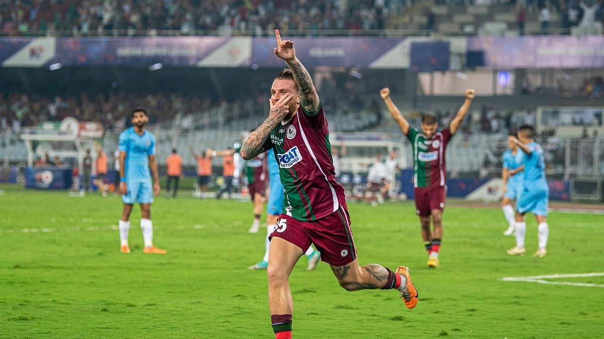 Jason Cummings in action vs Mumbai City FC