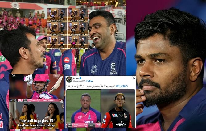 "Sanju Samson is destroying Dhruv Jurel's career due to a WC spot" - Top 10 funny memes as RR beat PBKS in a thrilling IPL 2024 clash