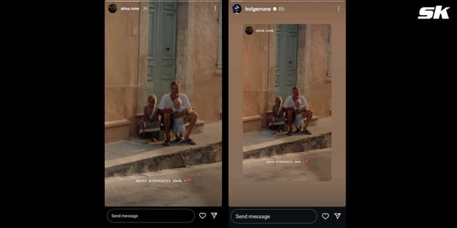 Holger Rune's sister Alma wishes their father Andres Nodskov on his ...