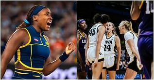 “Unreal game sheesshh” - Tennis star Coco Gauff has ecstatic reaction to nail-biting matchup between Caitlin Clark’s Iowa and LSU