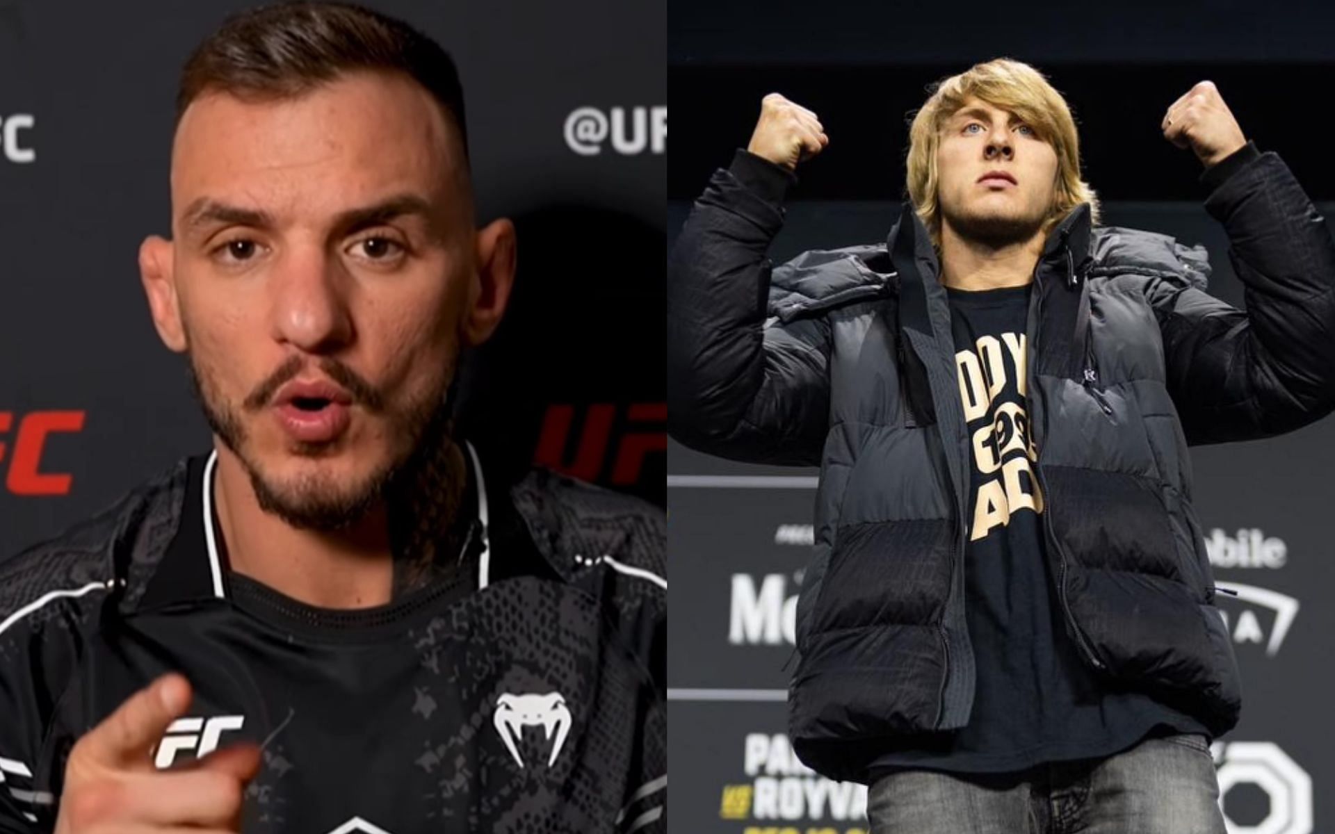 Renato Moicano (left) explains decision to fight at UFC 300 rather than wait for Paddy Pimblett (right) [Images courtesy of @renato_moicano_ufc &amp; @theufcbaddy on Instagram]