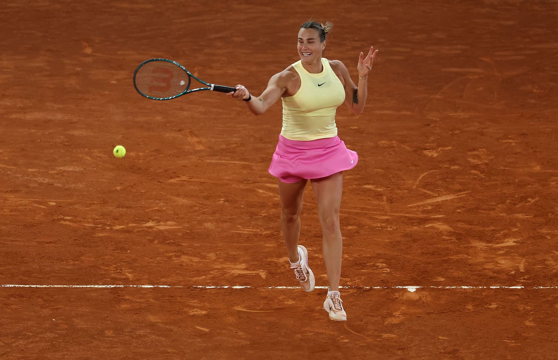 Aryna Sabalenka at the 2024 Mutua Madrid Open