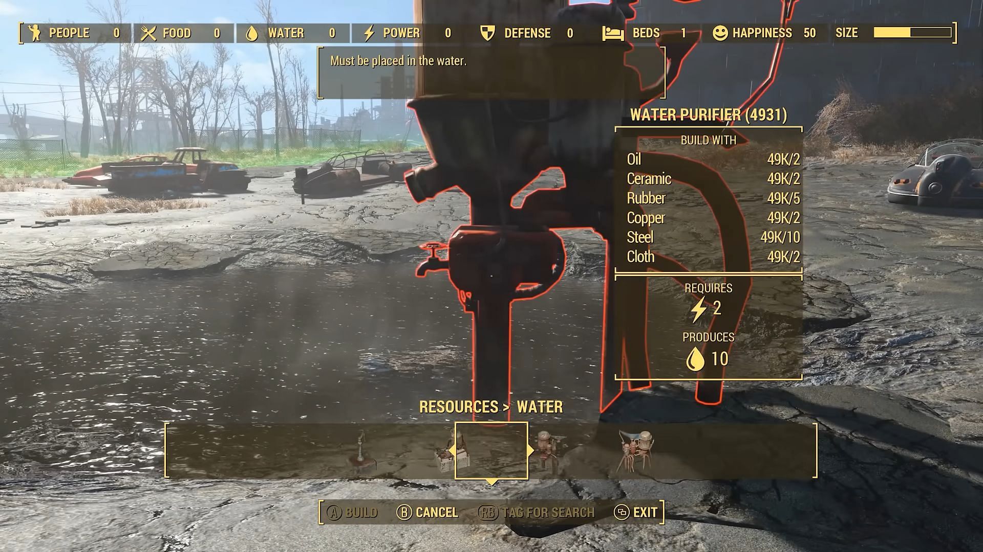 All the cars inside Starlight Drive-in can be scrapped for materials. (Image via Bethesda || YouTube/VinylicPumaGaming)