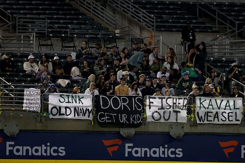 The Oakland Athletics' fan base is unhappy