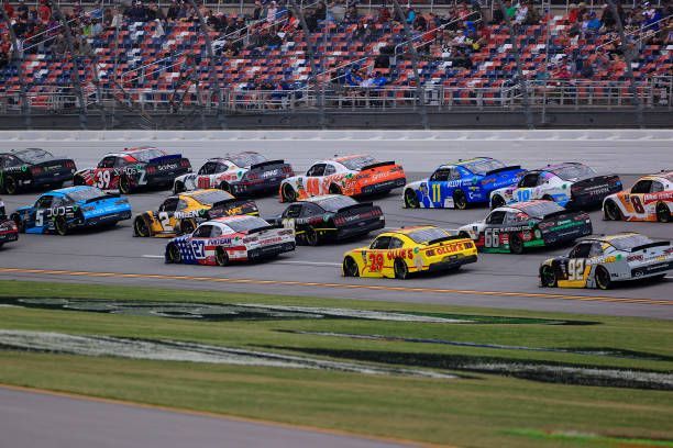 NASCAR Xfinity Series cars racing