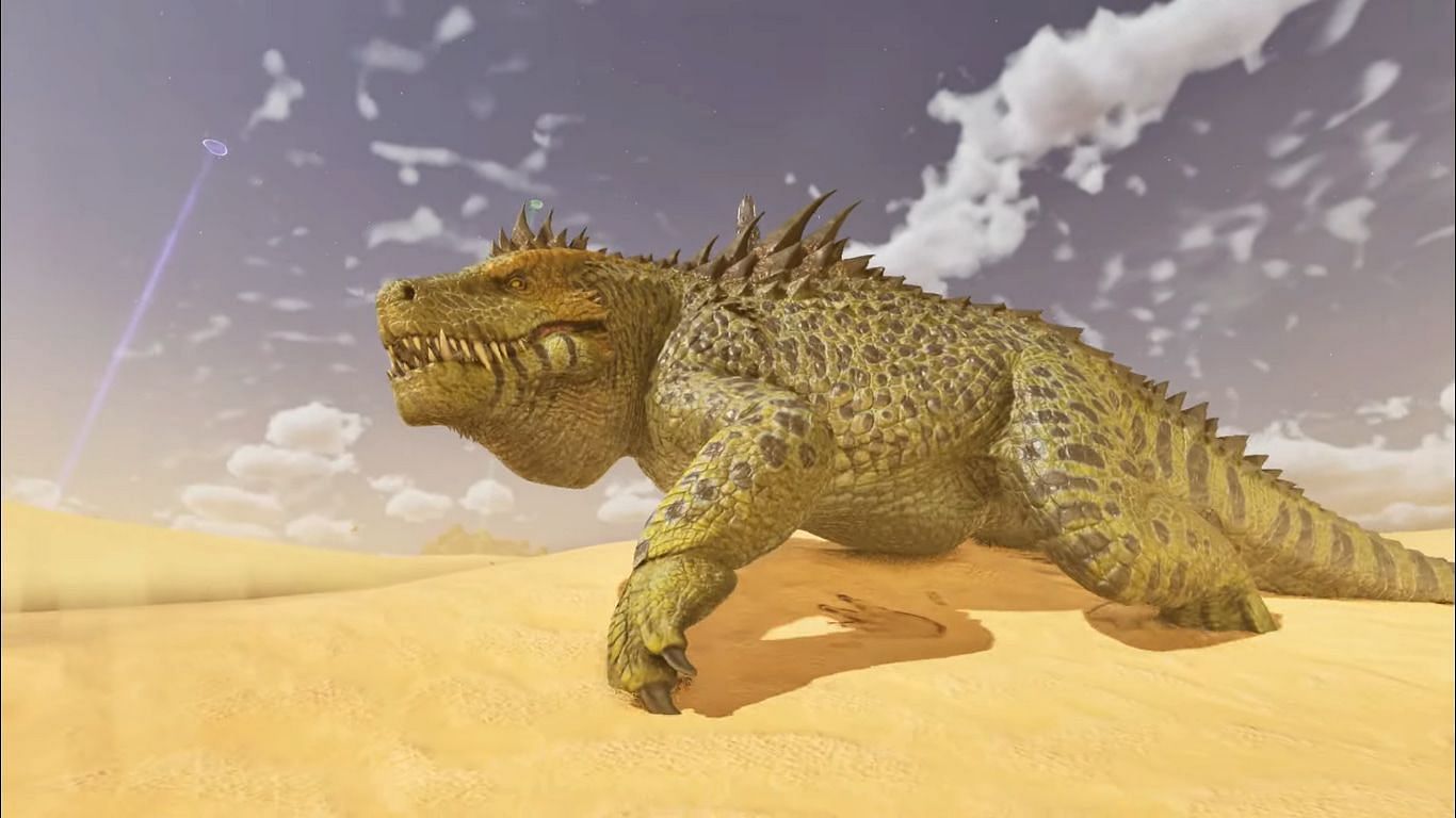 Fasolasuchus are not difficult to spot in the desert - if they are not buried (Image via Studio Wildcard)