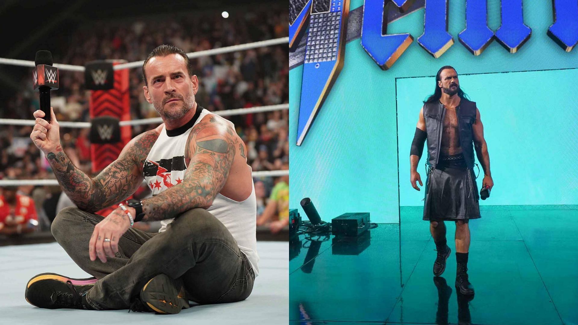 CM Punk and Drew McIntyre were both present at WWE RAW