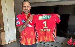 [In Pictures] "You’re Always with Me" - Shikhar Dhawan dons special PBKS jersey with son's name