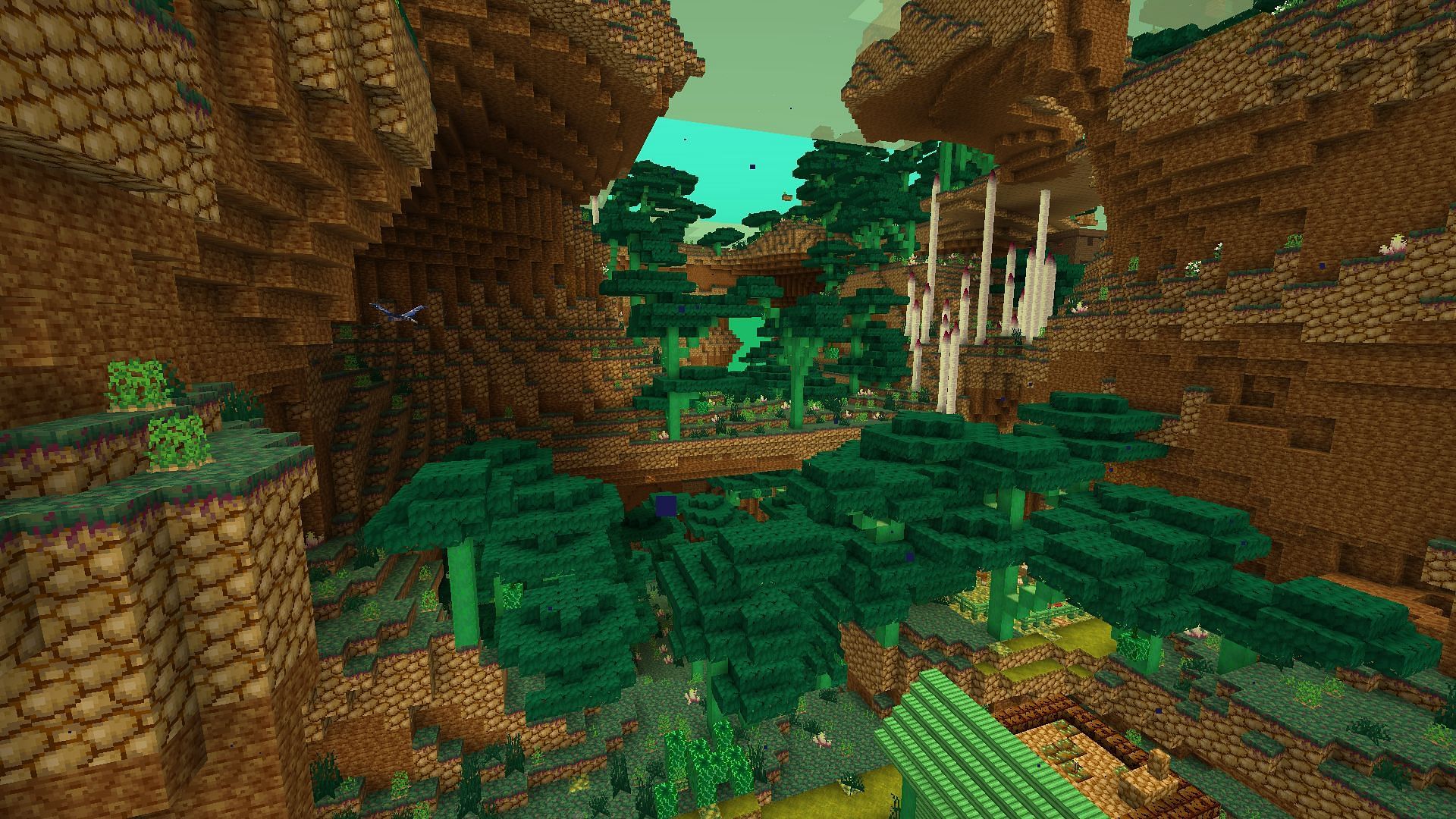 The poisonous potato dimension (Image via Mojang Studios)