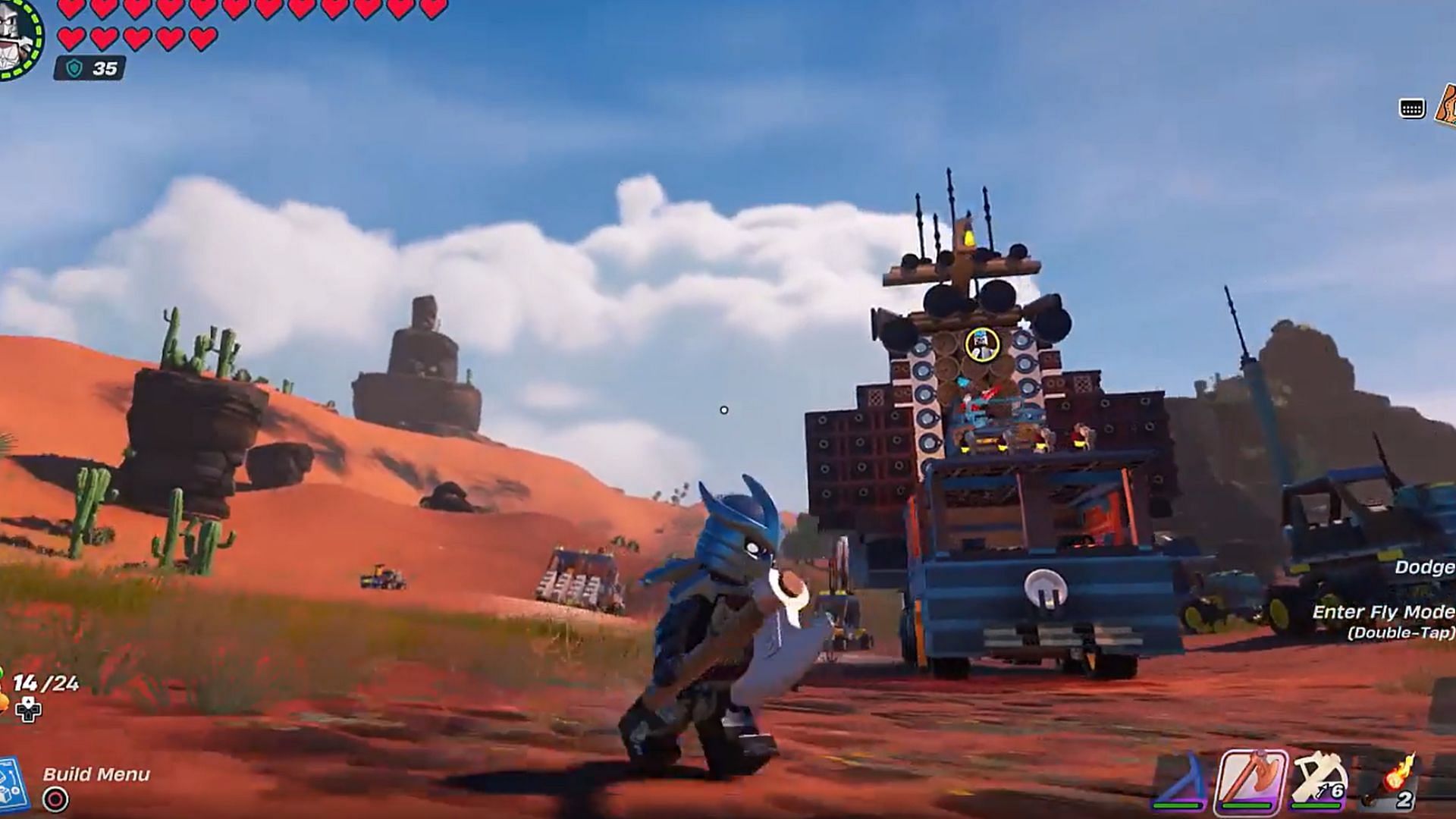 &quot;You will ride eternal, shiny, and chrome&quot;: LEGO Fortnite player makes Doof Wagon from Mad Max