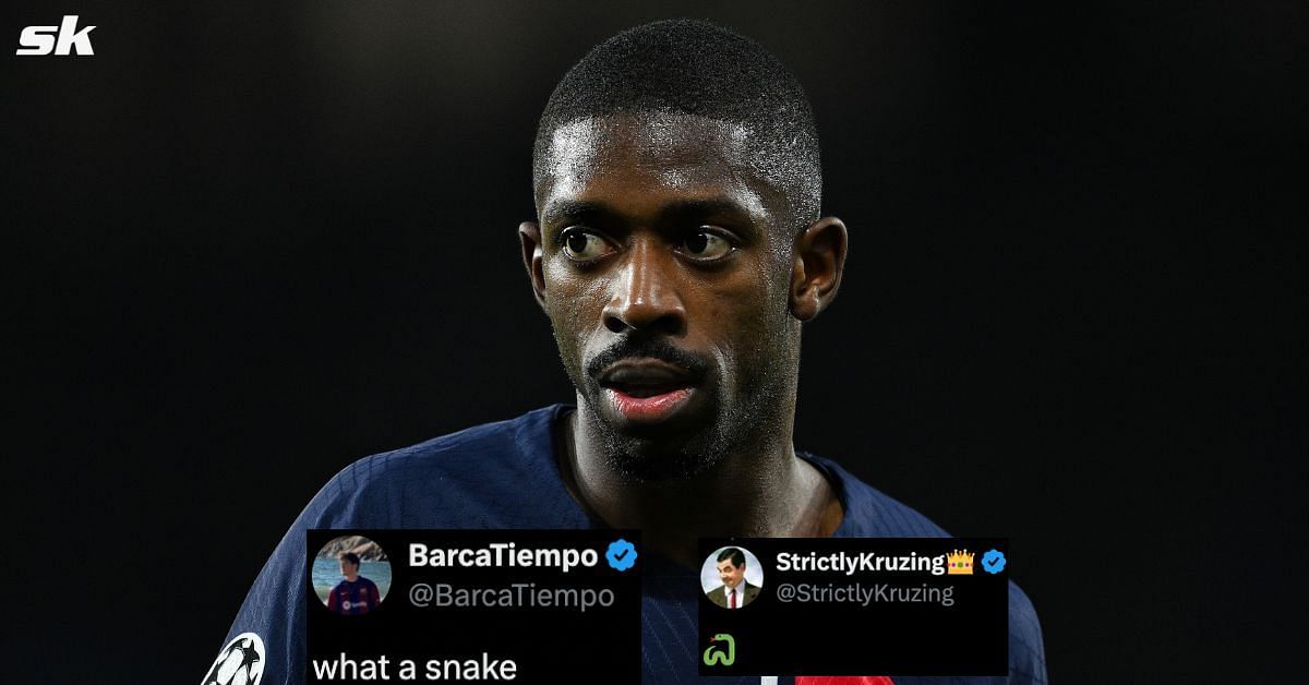 Barcelona fans call Ousmane Dembele a snake for scoring and celebrating passionately against them.