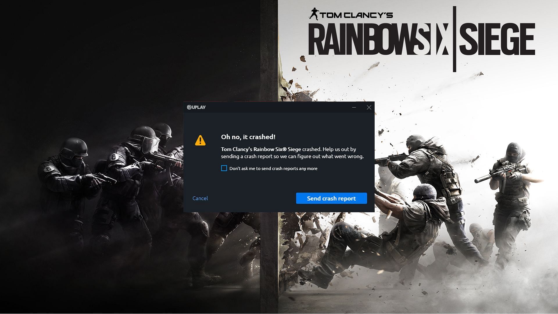Rainbow Six Siege crashing issue (Image via Ubisoft)