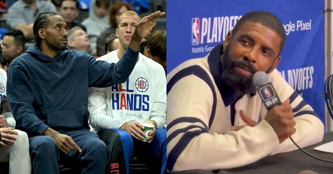 "A bit of an adjustment": Kyrie Irving indirectly blames Kawhi Leonard's absence for Game 1 loss