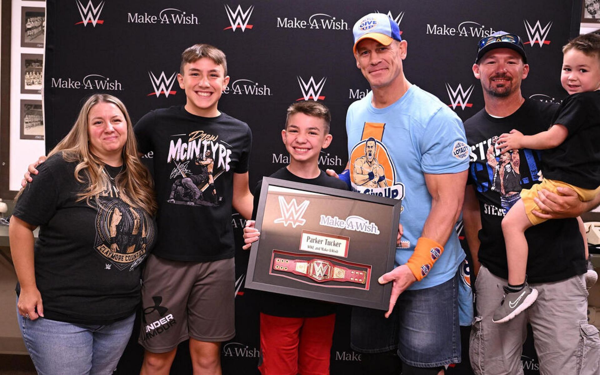John Cena grants a child&#039;s wish through the Make-A-Wish Foundation.